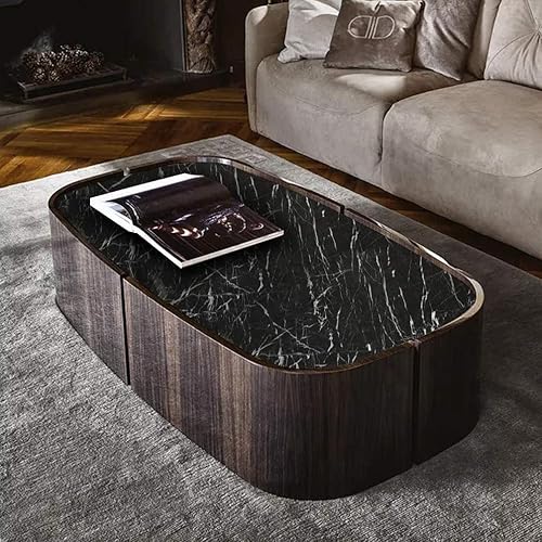 Miniatura 4 de RANRAN Papel de contacto de mármol, rollo negro granito, autoadhesivo para despegar y pegar, para encimeras de cocina, muebles, muebles,