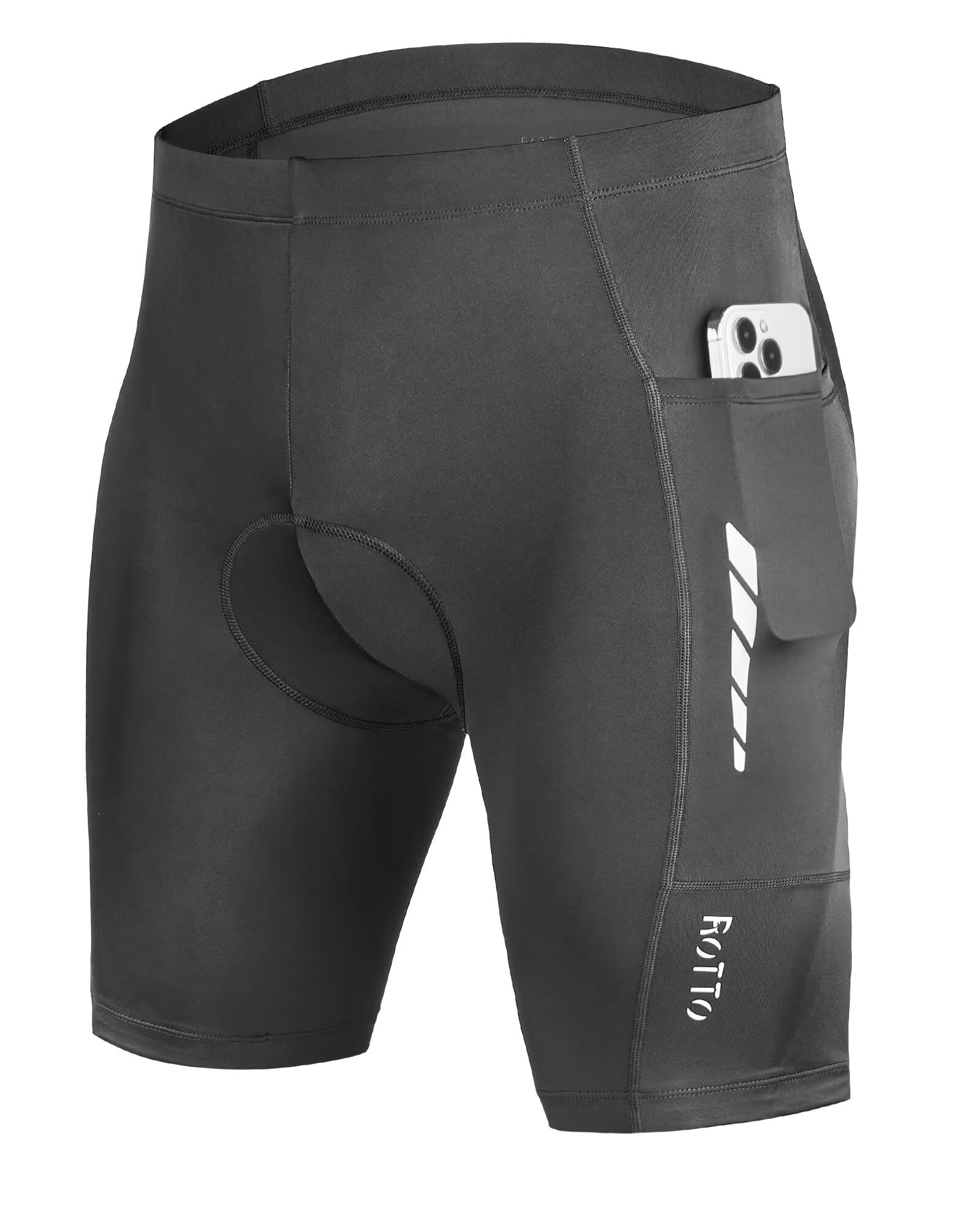 ROTTO Radlerhose Herren Gel-Polsterung Fahrradhose Atmungsak