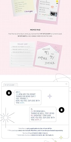 Miniatura 8 de My BTS Diary - Comprender verdaderamente los mensajes coreanos de BTS, mercancía oficial de BTS, paquete de libro conceptual de BTS Journal, aprende