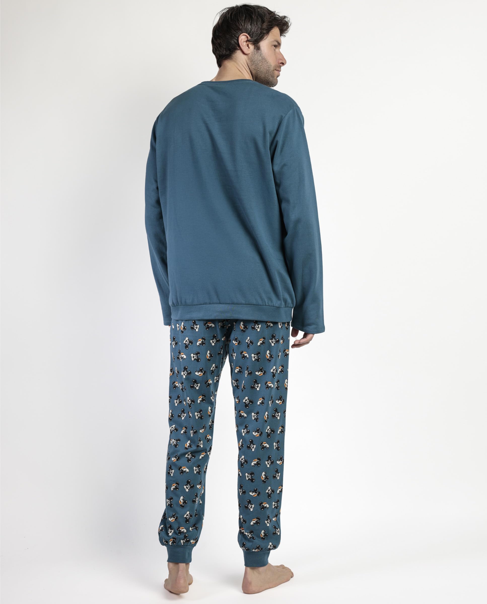 Disney Pijama Manga Larga Felpa Lost Mickey para Hombre