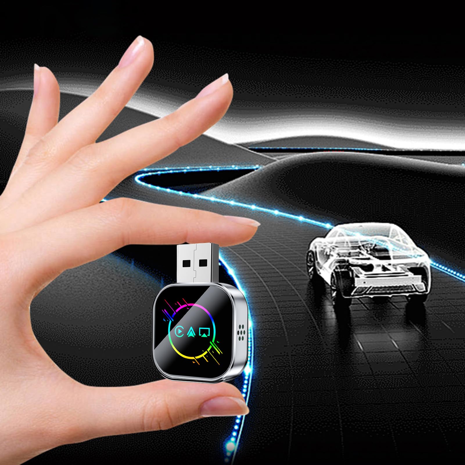 Generisch Adattatore wireless per auto, convertitore rapido per auto