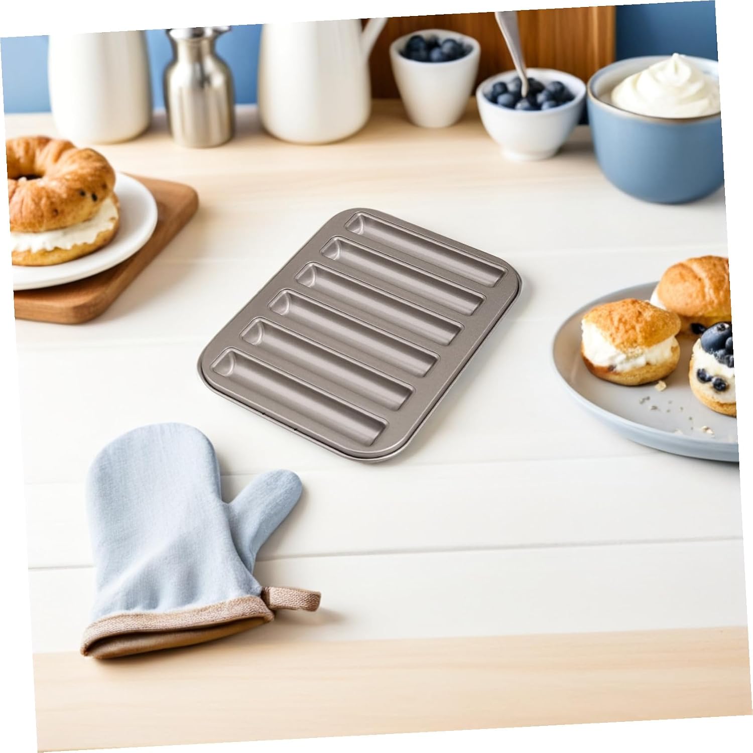 Cabilock Diy Baking Mold Metal Cake Molds Multi-use Loaf Pan Ice Cube Tray Cookie Bread Baking Party Cake