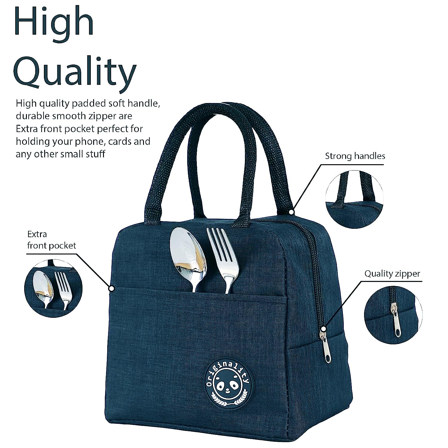 MAPPERZ Thermal Lunch Bag - Insulated & Leakproof -7