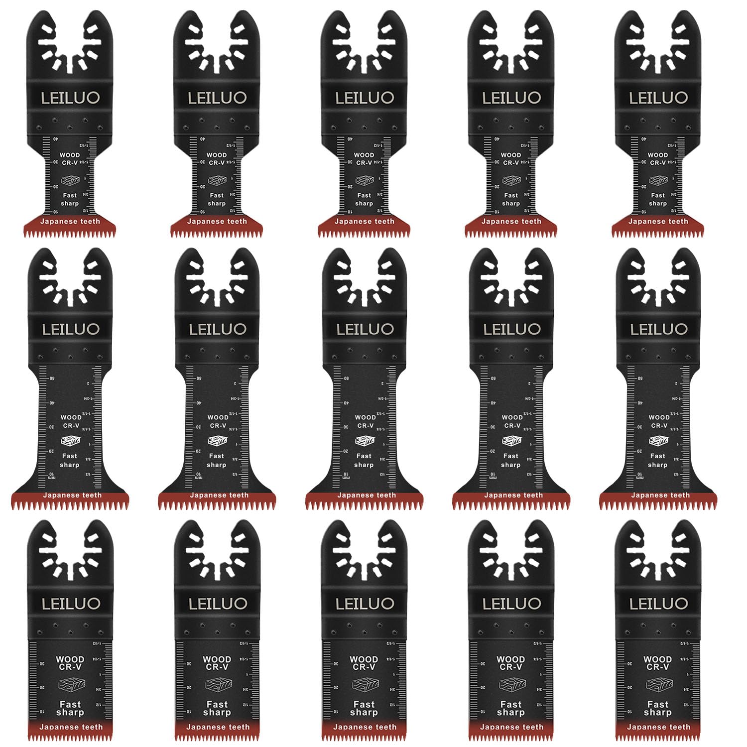 LEILUO Japanese Teeth Oscillating Tool Blades 82Pcs