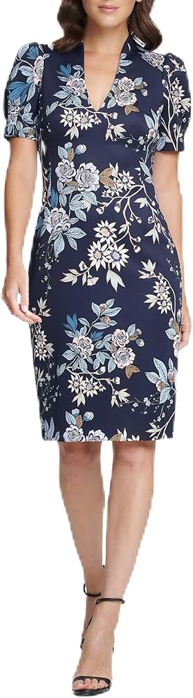 sachin and babi light blue dress Vince Camuto: Wedding Guest Dresses | Dresses to Wear to a Wedding main image 1