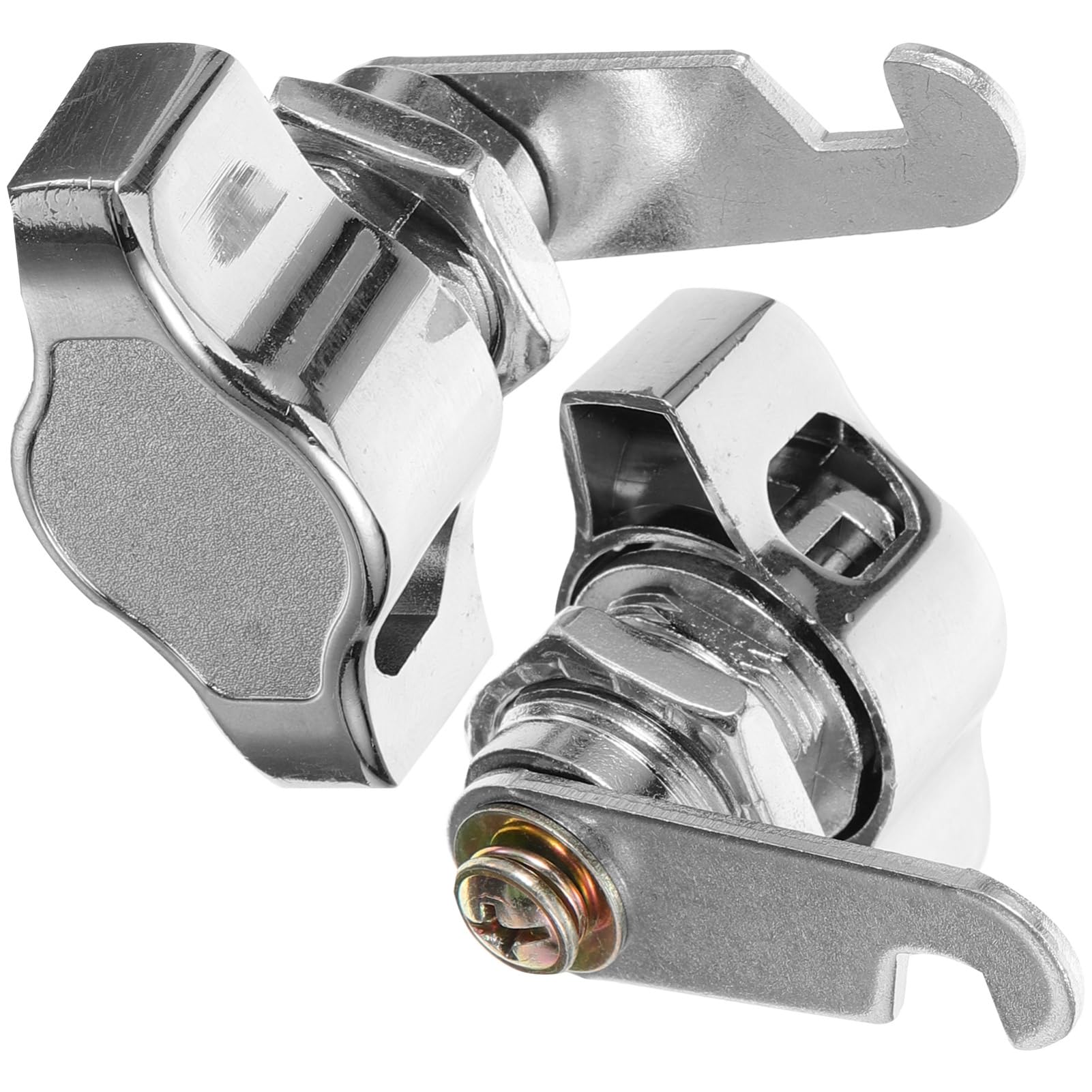 Veemoon 2pcs Cabinet Lock Hasp File Cabinet Lock Showcase Lock Rv Lock Replacement Security Drawer Lock Cupboard Locks Drawer Safety Lock Metal Lock Zinc Alloy Staff Toolbox Counter