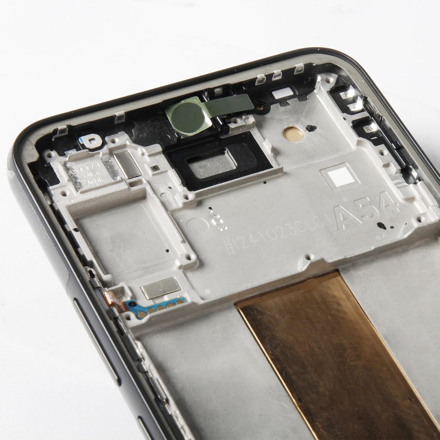 OLED Galaxy A54 5G Screen +Fingerprint Support Replacement with Graphite Frame Touch Screen Digitizer for Samsung Galaxy A54 5G A546V A546U A546B A546E A546M 6.4" 2023