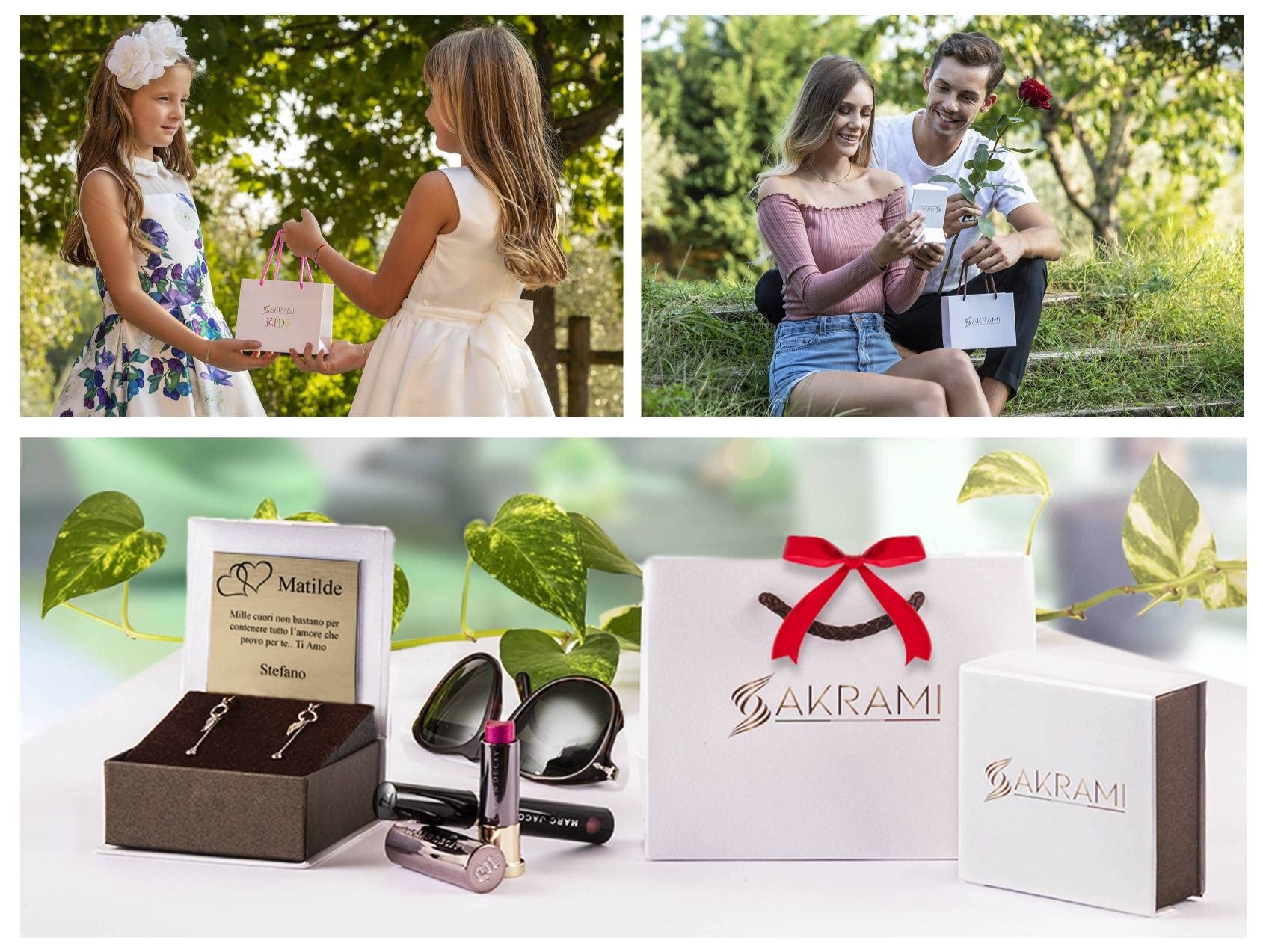 Sakrami Colección Infantil + Caja de regalo personalizada - Pulsera para Nacimientos, Bautizos y Cumpleaños - 9 quilates