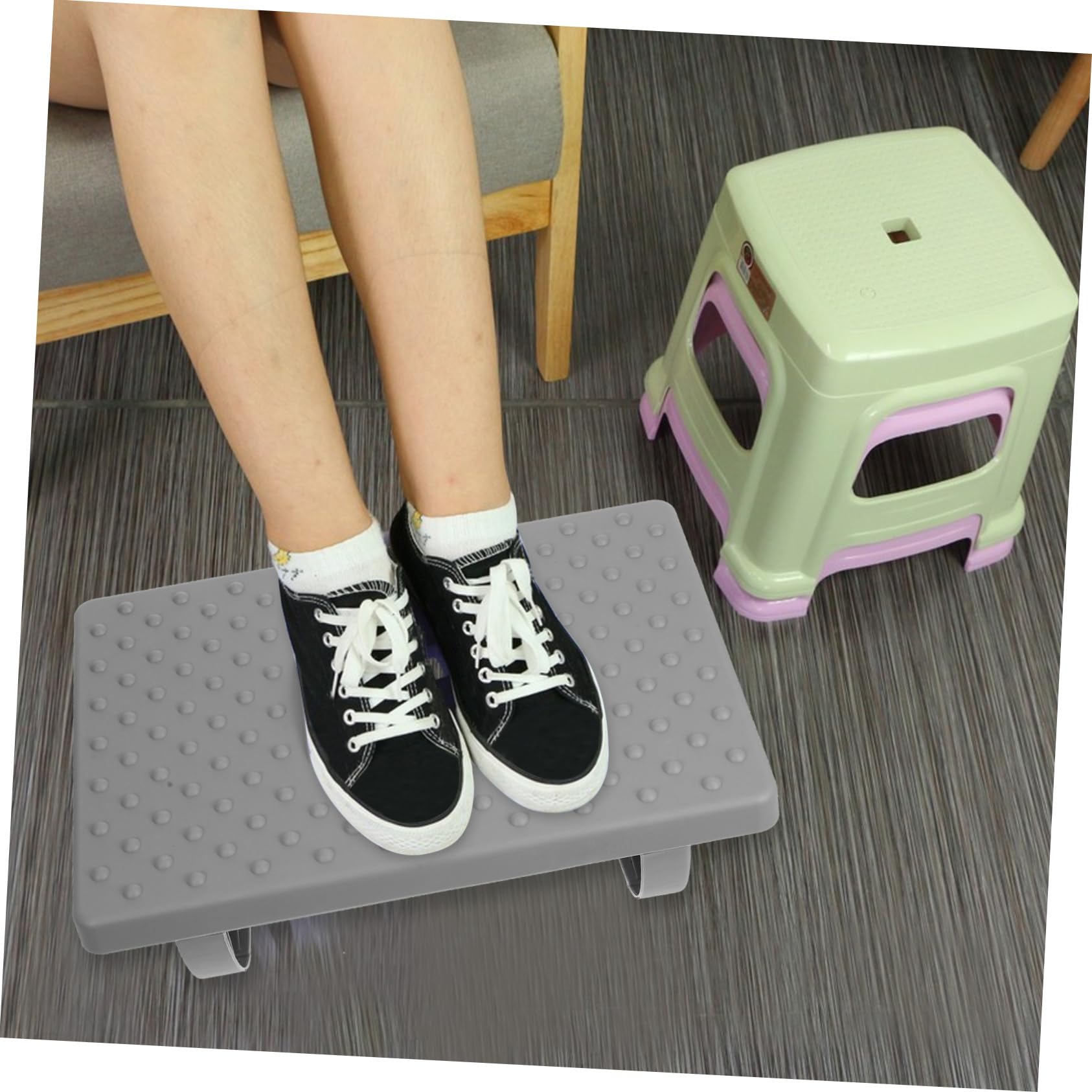 LALAFINA Poggiapiedi Ergonomico per Scrivania Comodo e Versatile per Casa e Ufficio per Migliorare e Comfort