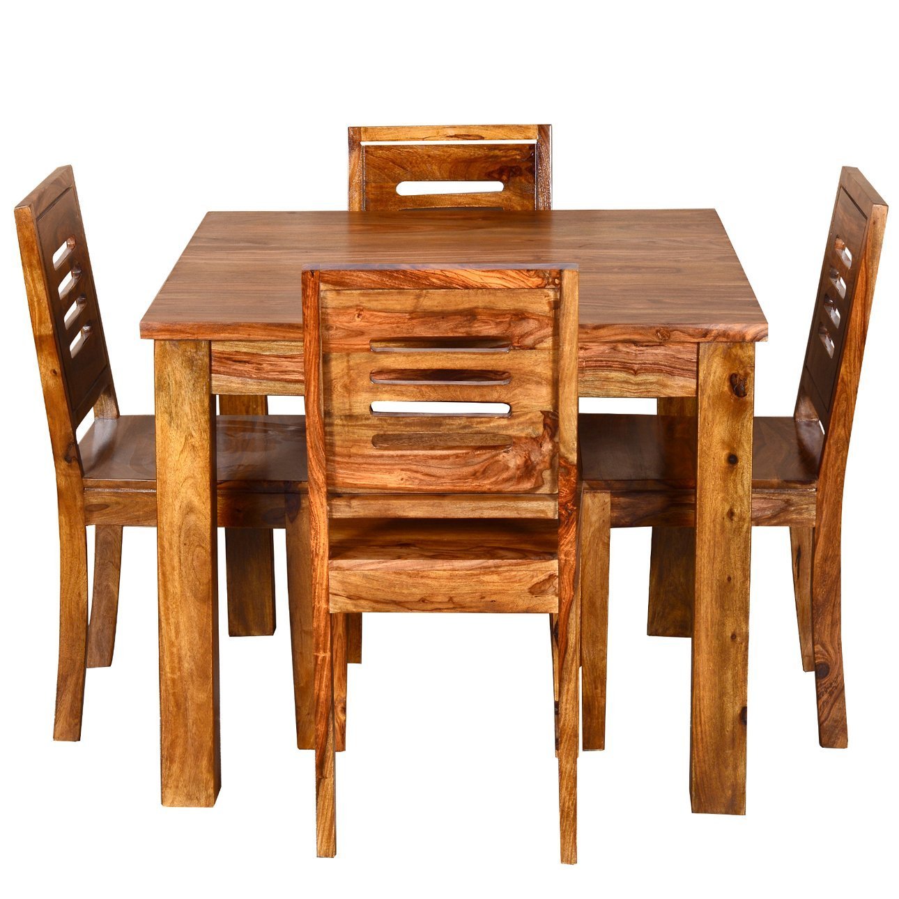 ORMEE Sheesham Wood Dining Table Set with Chairs for Living Room Home | Wooden Dining Room Sets Furniture for Hotels & Restaurants - Teak Finish (4 Seater) (B0B7GHDGX3) Amazon Price History, Amazon Price Tracker