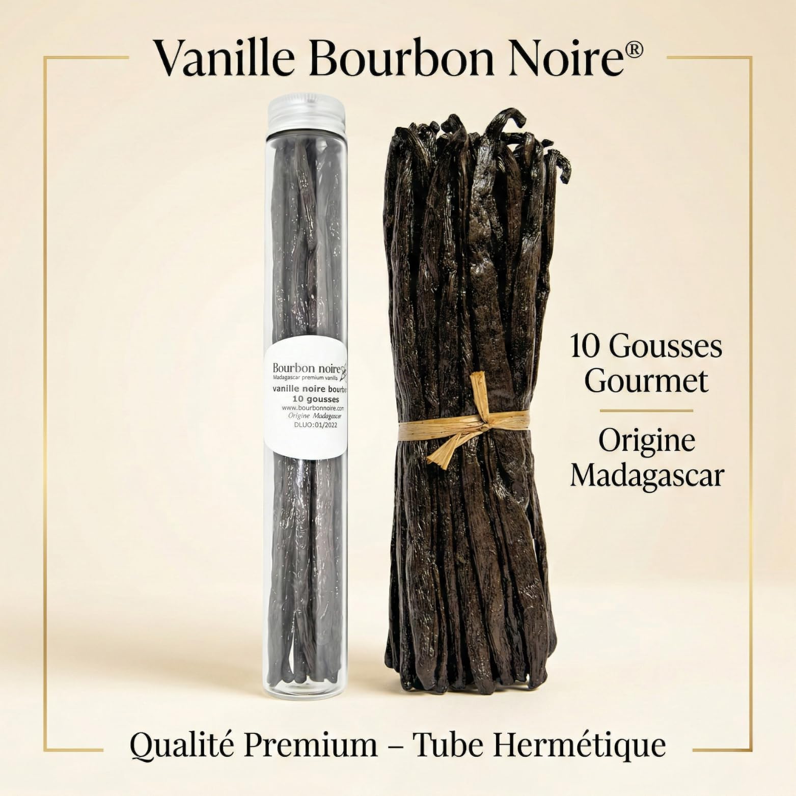 10 gousses Tube - pâtisserie 19 cm