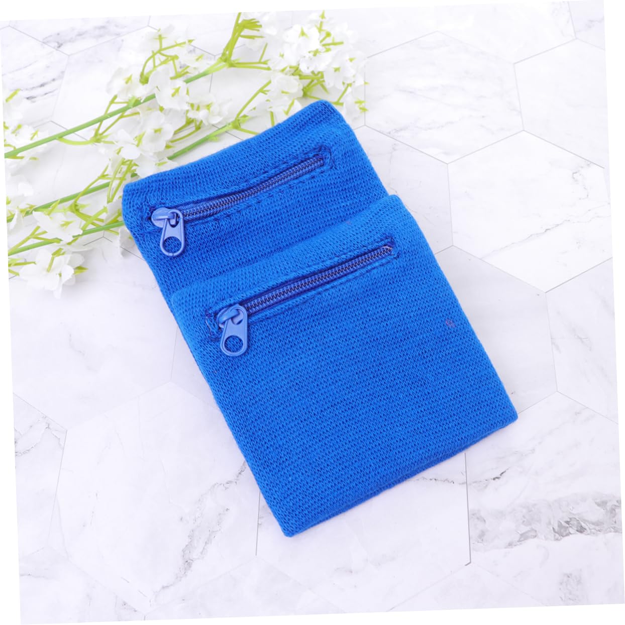 Mipcase 20pezzi Fascia Da Polso Sportiva Con Cerniera Porta Chiavi e Monete Per Corsa e Ciclismo Unisex Confortevole e Traspirante
