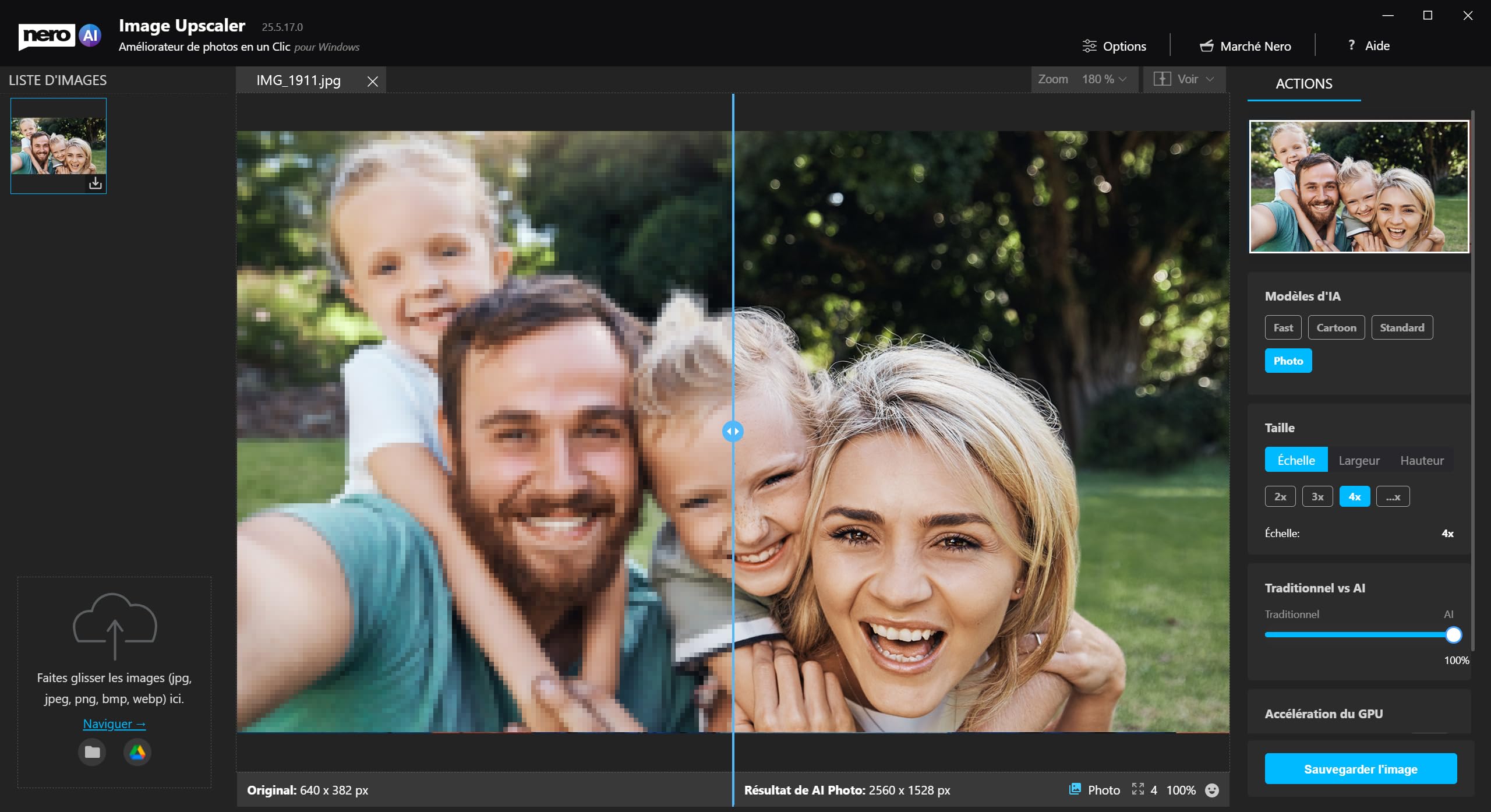 Nero AI Image Upscaler 365 | Agrandir + zoomer les images | Mettre à l'échelle en 4K | Améliorer la qualité des photos | Windows 11 / 10 | 1 Appareil | Licence annuelle | Code d’activation par email