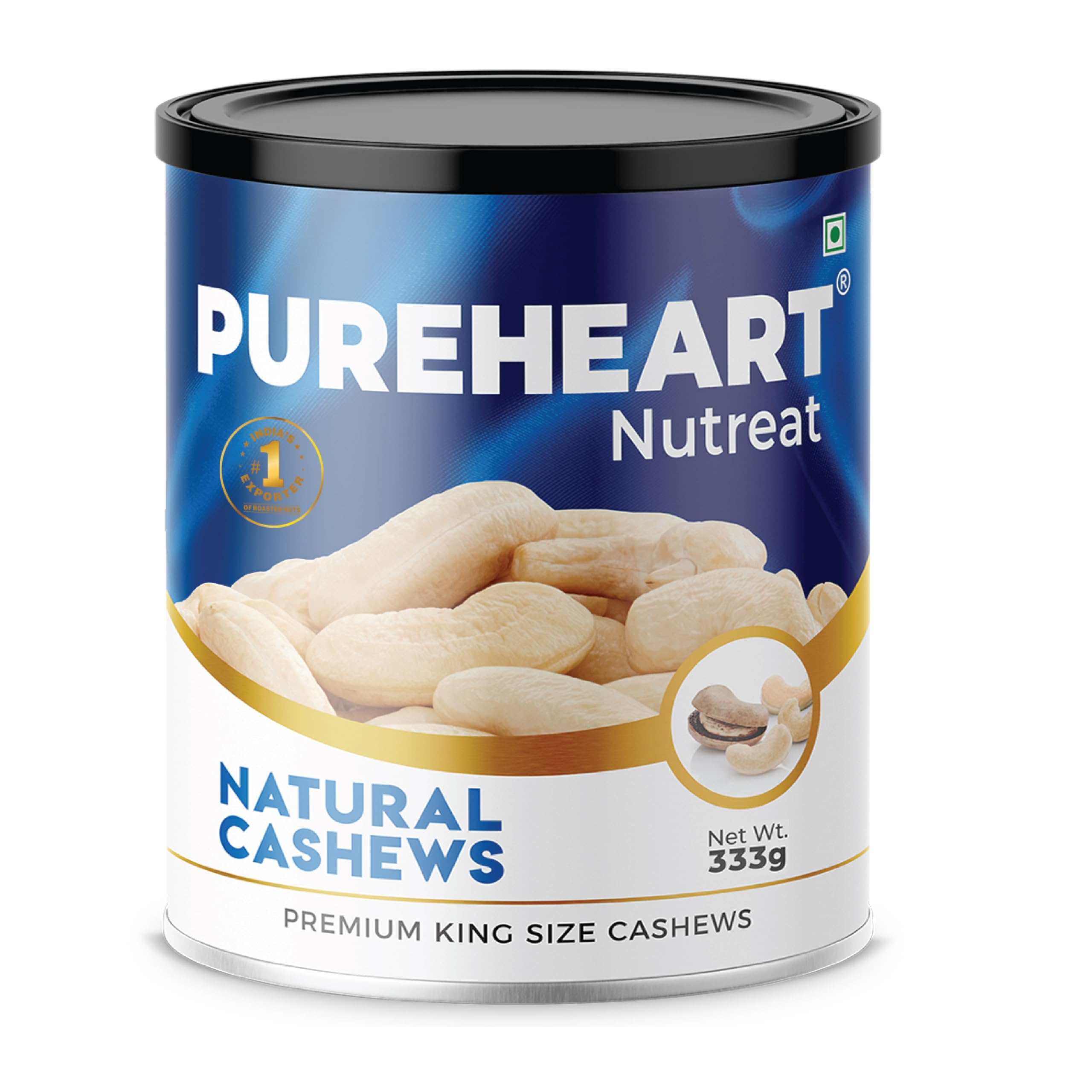 PUREHEART Nutreat Natural Cashews (333 Gm) Premium Whole Crunchy & Delicious Cashewnuts/Kaju/Dry Fruit - Pack Of 1 (B0CCJTND5Z) Amazon Price History, Amazon Price Tracker