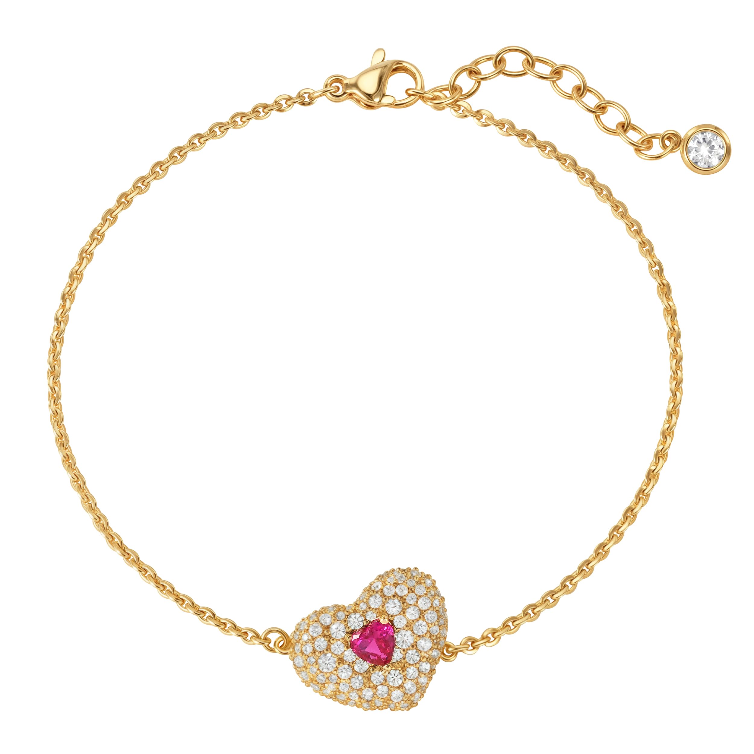 50% Off Fettero 14K Gold Plated Heart Bracelet for Women