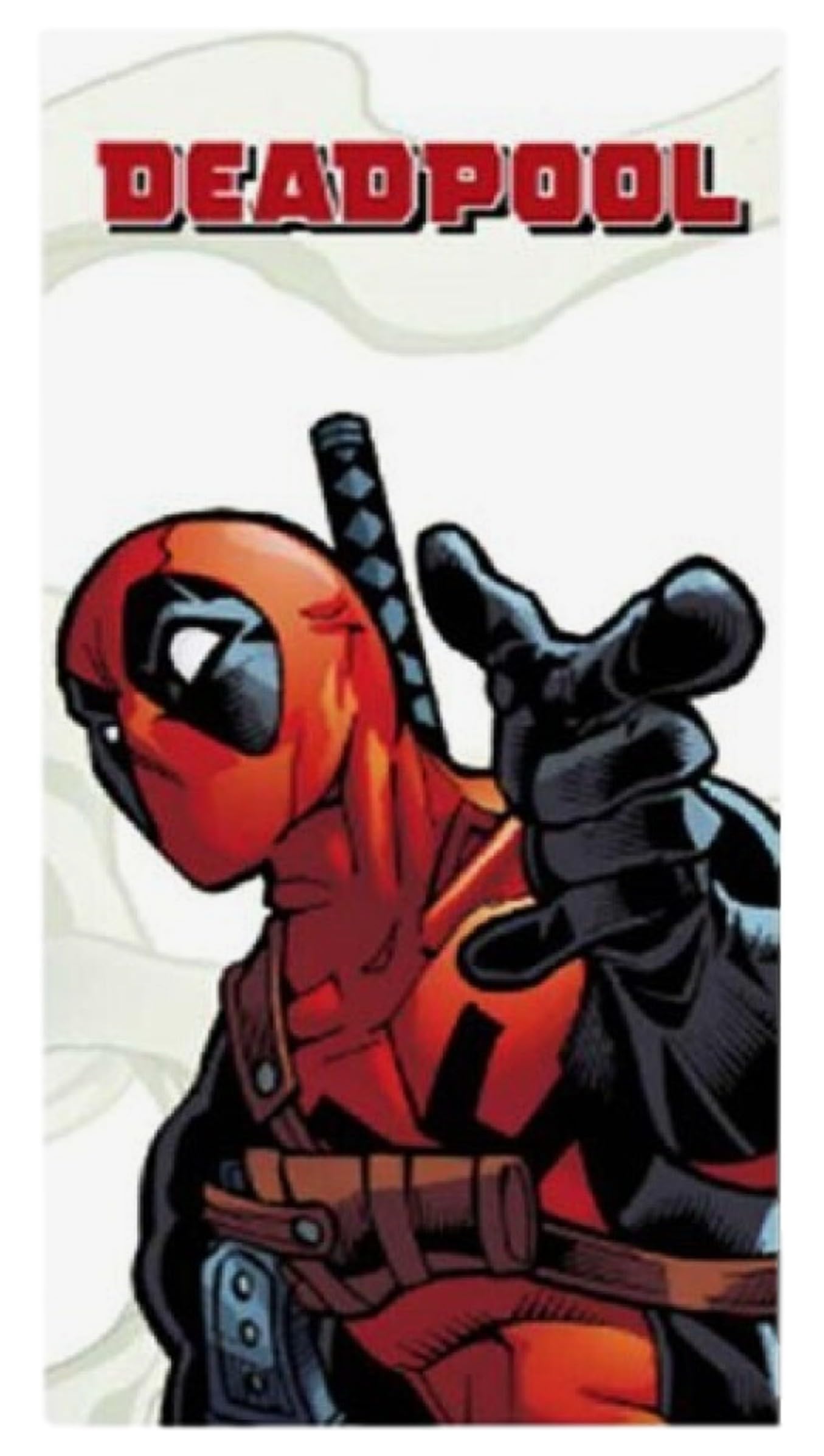 Aymax Deadpool Children's Towel Beach Towel Bath Towel 70 x 140 cm Microfibre Boys and Girls