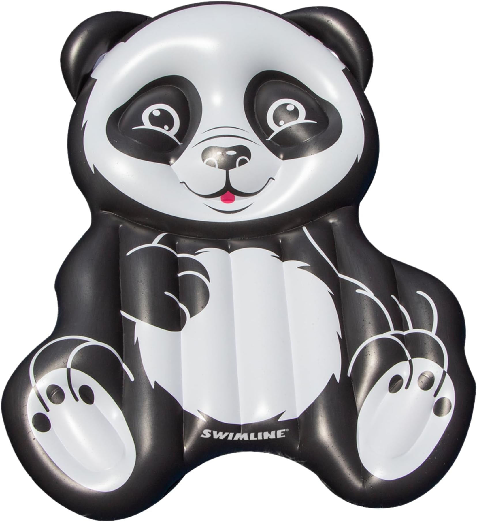 Swimline Inflatable Panda Pool Float, Black/White, 71"/50"/8"
