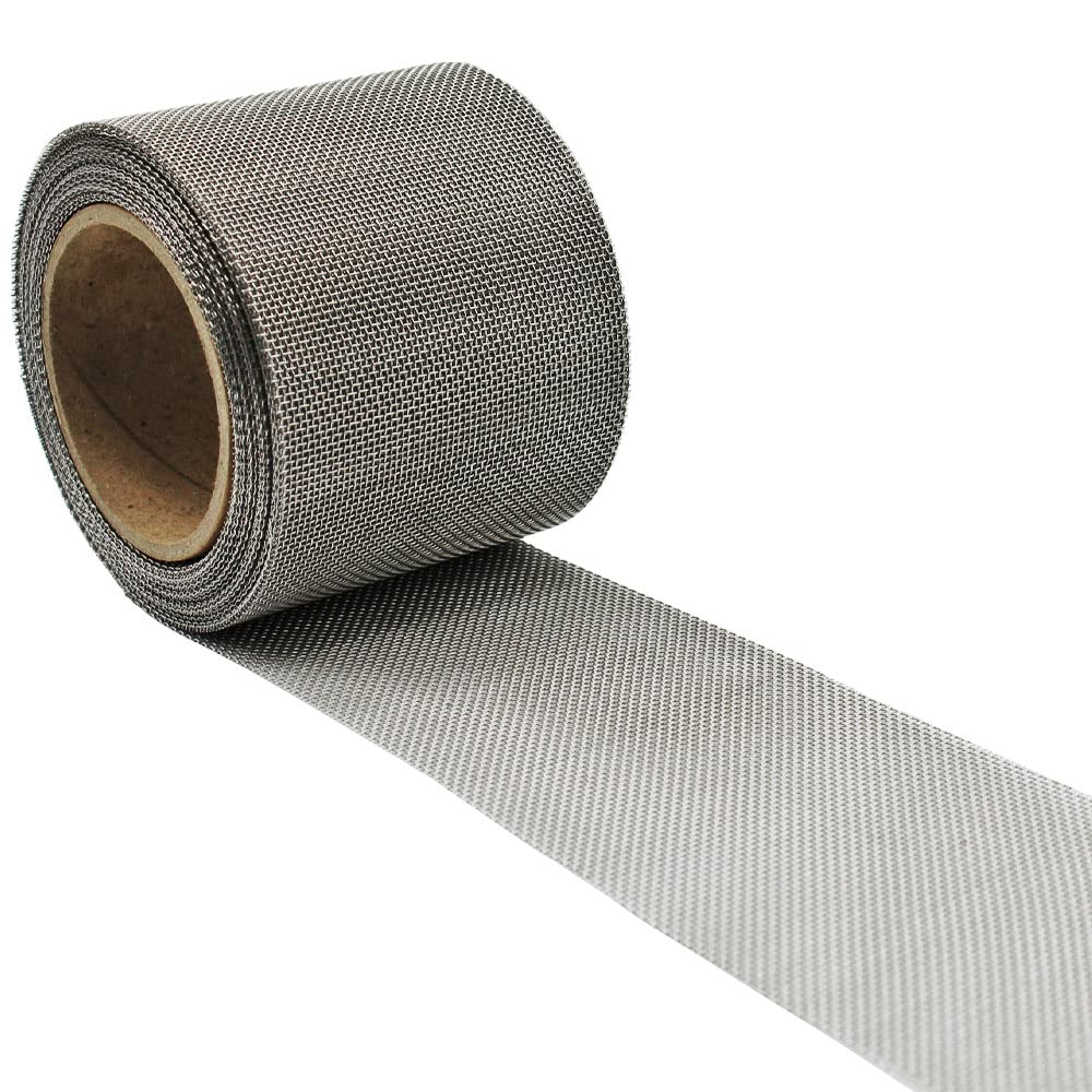 The Mesh Company Mice Repellent Rodent Metal Rat Mesh Sheet Stainless Steel Wire Mesh (100mm x 10 Metre Roll)