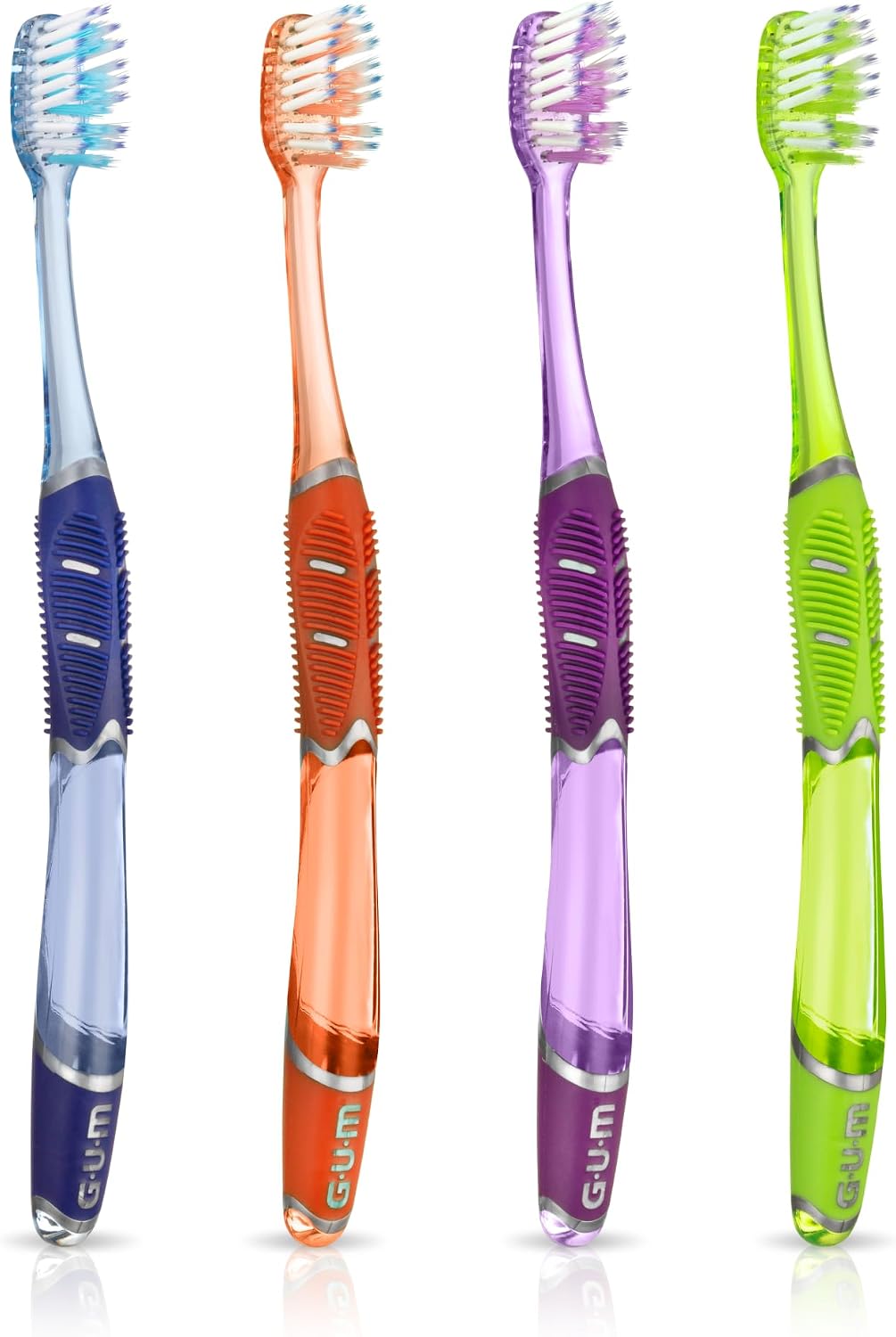 GUM Technique Deep Clean Toothbrush - Compact Head - Soft Toothbrushes for Adults with Sensitive Soft Bristles, 3 Count