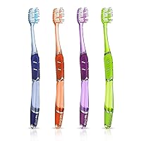 Vista 7 de GUM Technique Deep Clean Cepillo de dientes – Cabeza compacta – Cepillos de dientes suaves para adultos con cerdas suaves sensibles, 3