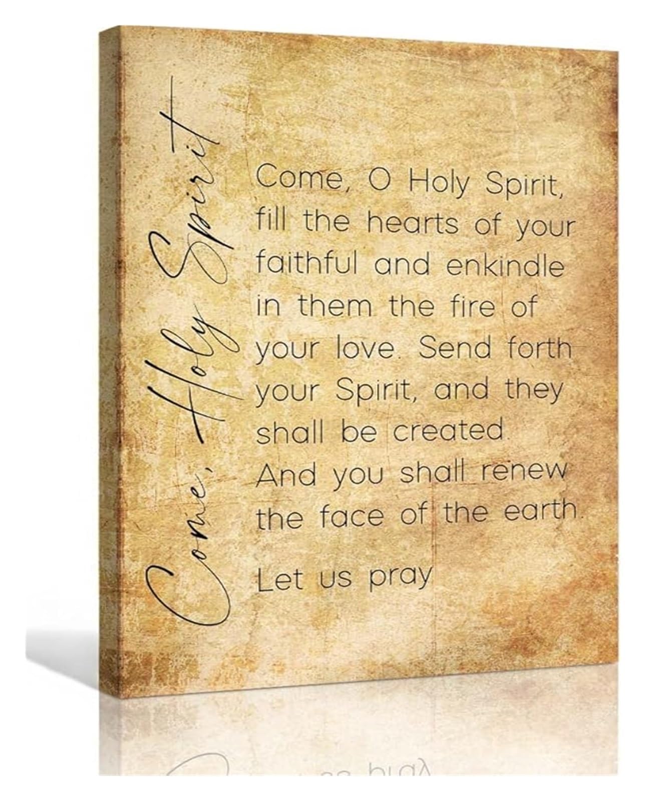 PKNVKZIDK Vintage Wall-Art Print Retro Poster with Inspirational Quotes for Home Decor Bedroom Blessings Peaceful Decorations Unframed,12x18inch(30x45cm)