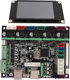 3D Printer Control Board, 12V to 24V Motherboard Integrated Controller Selfdesigned Button Remote Printing Excellent MOSFET Sensitivity for Design (Model with TFT 3.5 Inch