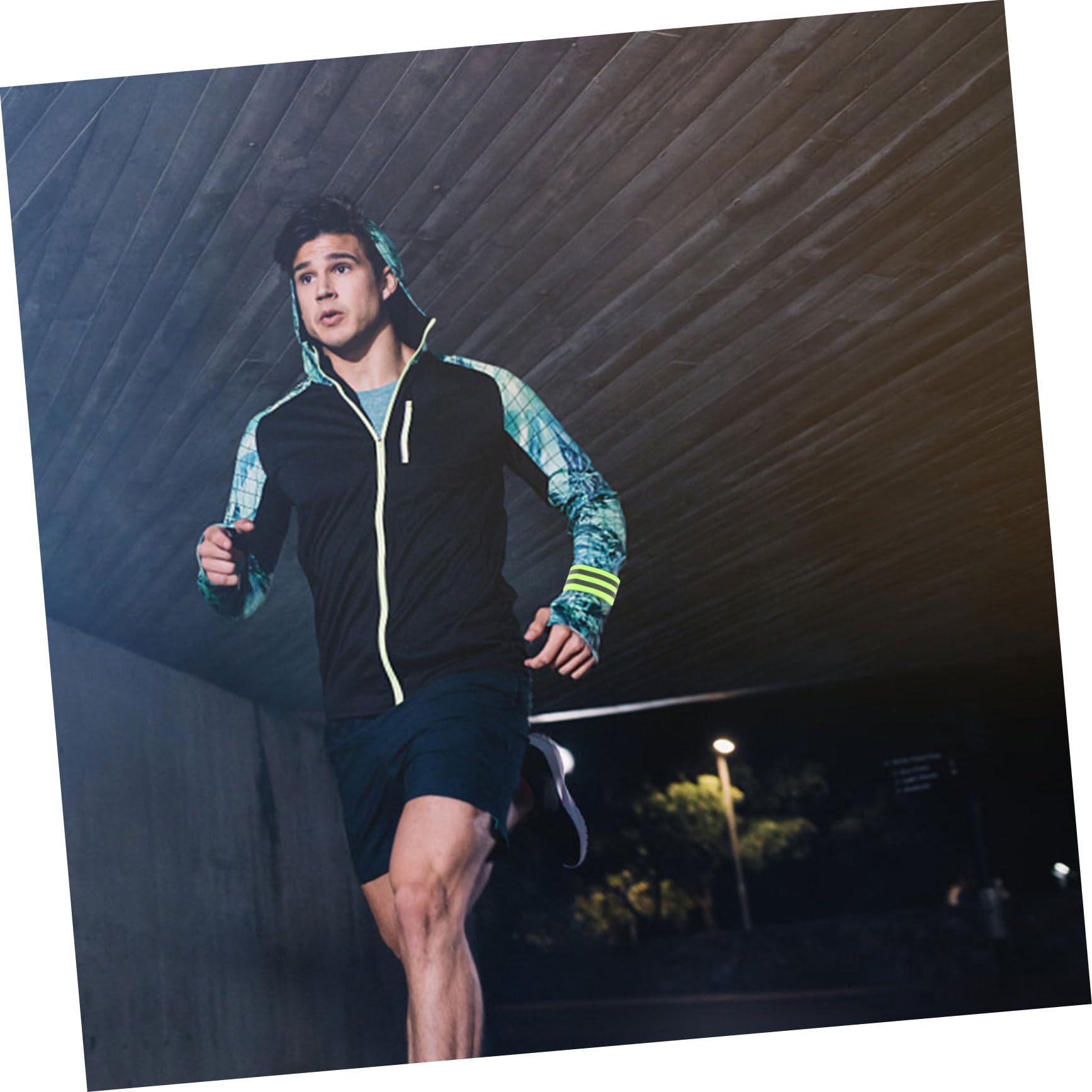 BESPORTBLE Set di Gambe con Nastro Riflettente di Avvertimento da 4 Pezzi Poliestere Fluorescente per Corsa Notturna