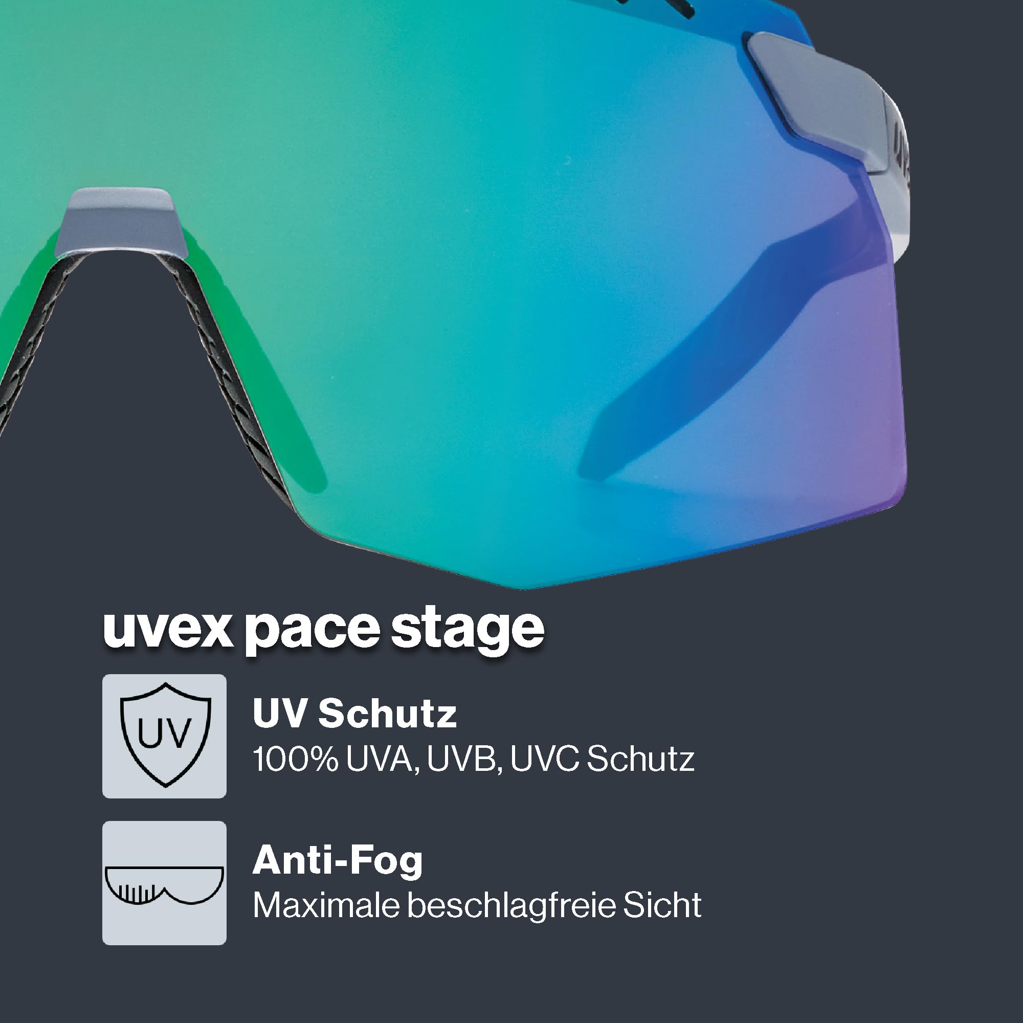 Uvex Unisex Pace Stage Sportbrille (1er Pack)