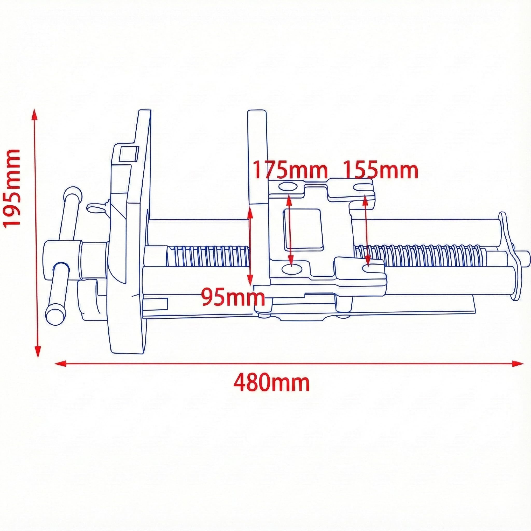 Tornillo de sujeción de madera de alta resistencia TOPWAY 9 "