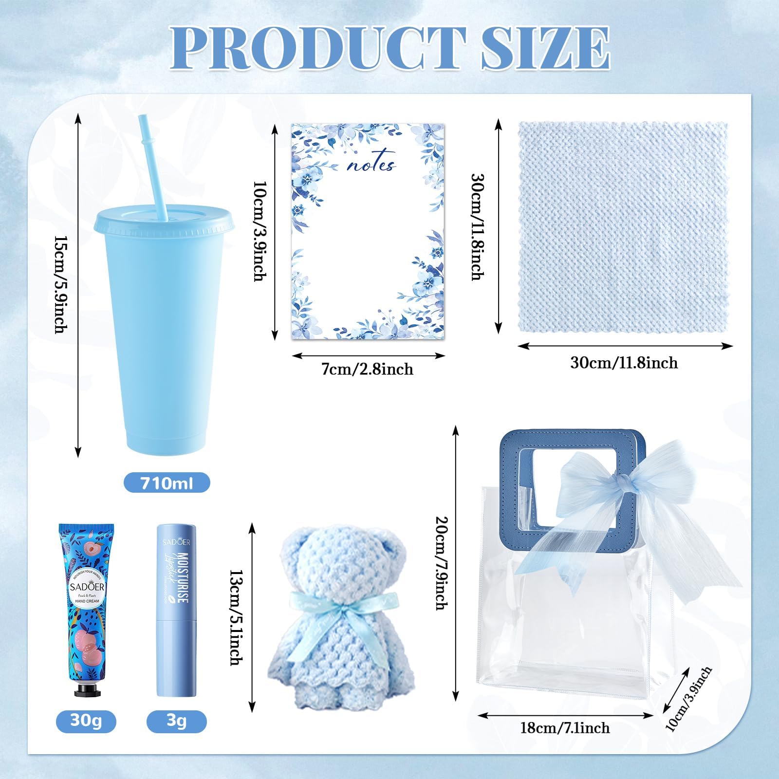 6 juegos de premios de baby shower para ganadores del juego, regalos para baby shower, incluye vasos de plástico, bloc de notas, bálsamos labiales, cremas de manos, toallas de baño de oso, bolsas de