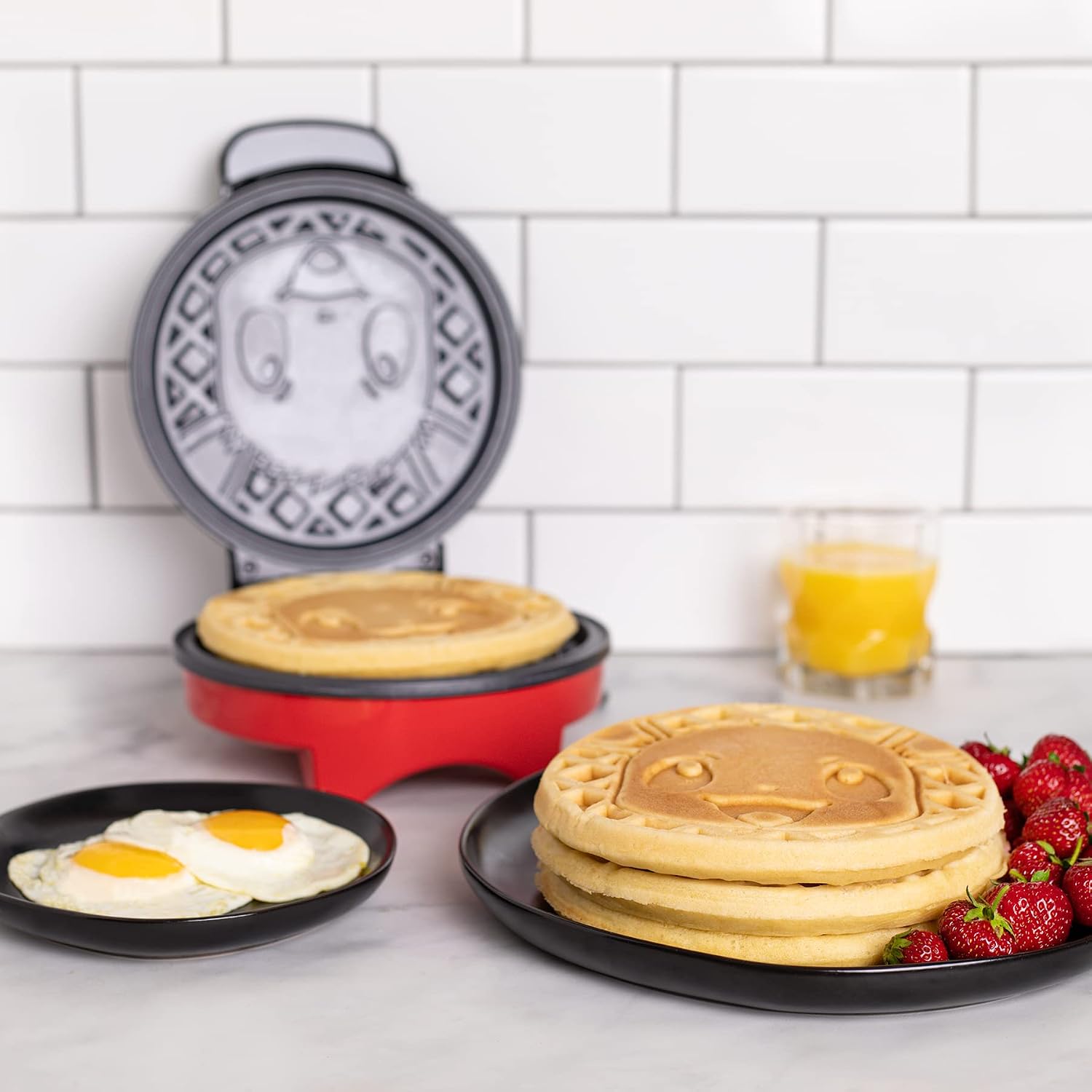 Uncanny Brands Pokémon Eevee Waffle Maker – Make Eevee Waffles at Home – Fun Kitchen Appliance – Non-Stick, Compact and Easy to Clean - Image 4