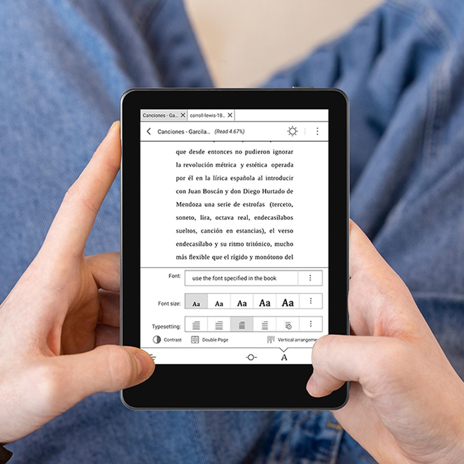 Diyeeni 6-Zoll-Touchscreen-E-Book-Reader für 11, 4 GB RAM, 64 GB Speicher 300 PPI mit Leselicht und 2500-mAh (Black)
