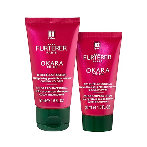 René Furterer OKARA COLOR - Champú de protección de color, seguro para el cabello teñido - Suave - Sin sulfatos ni parabenos