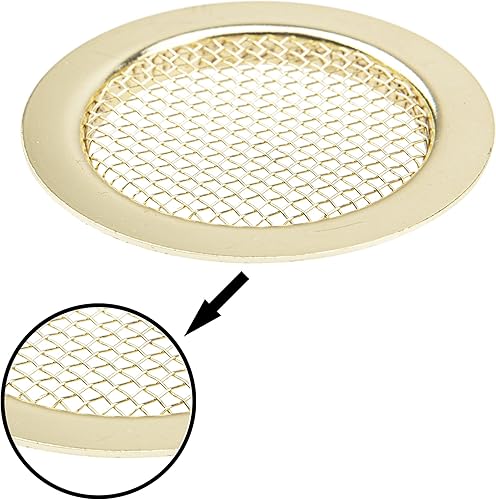 Miniatura 3 de Yootones - Altavoz de malla para guitarra con orificio de sonido para guitarra Gutiar, Dobro Resonator Guitarra, caja de cigarros (dorado)