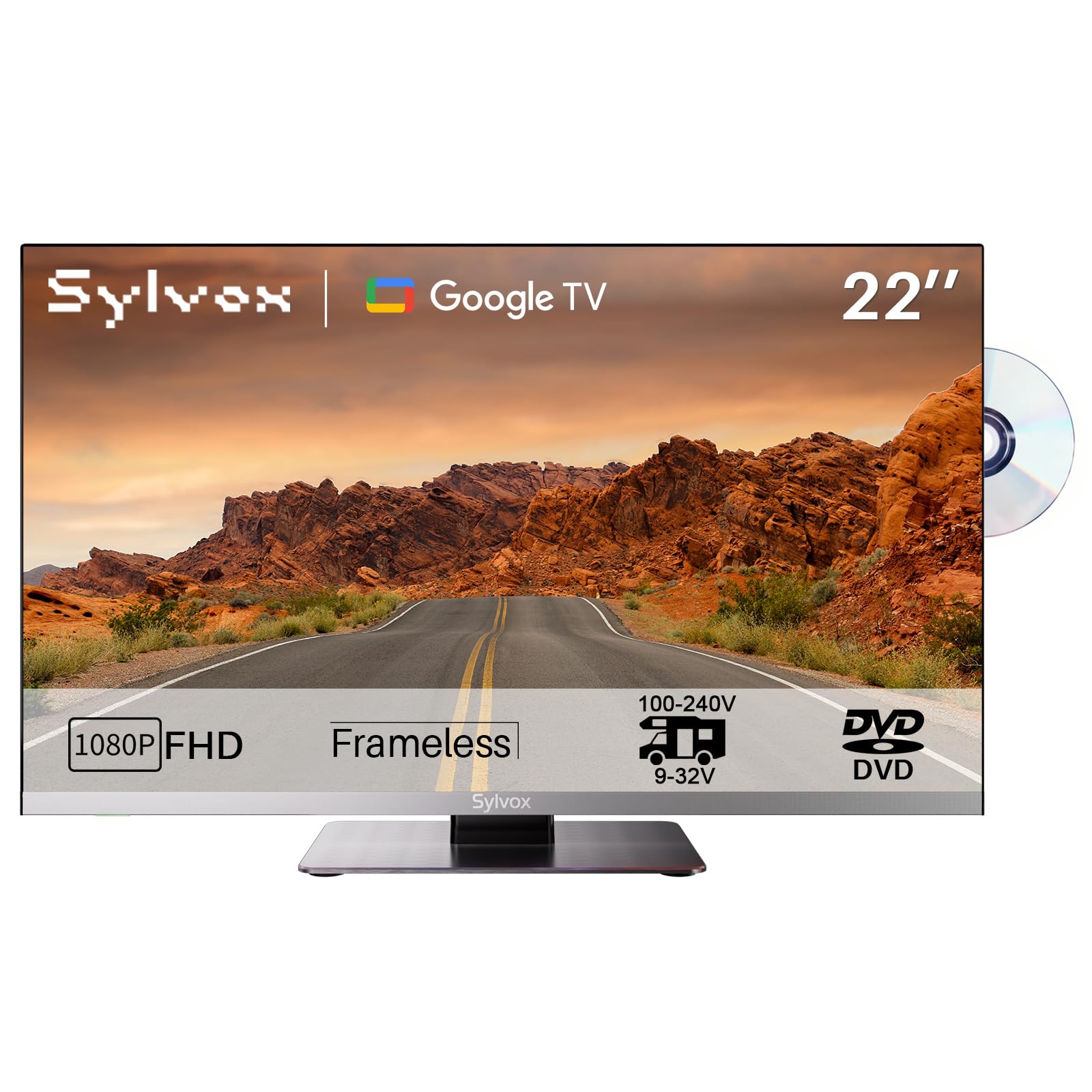 scaffale tv camping android 27 pollici wi-fi dau