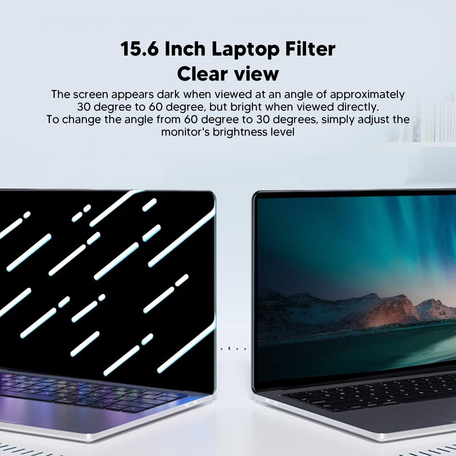 SUNGOOYUE 15.6 Inch Laptop Screen Filter Scratch Eye Prevents Dazzing Computer Protector for Data Security