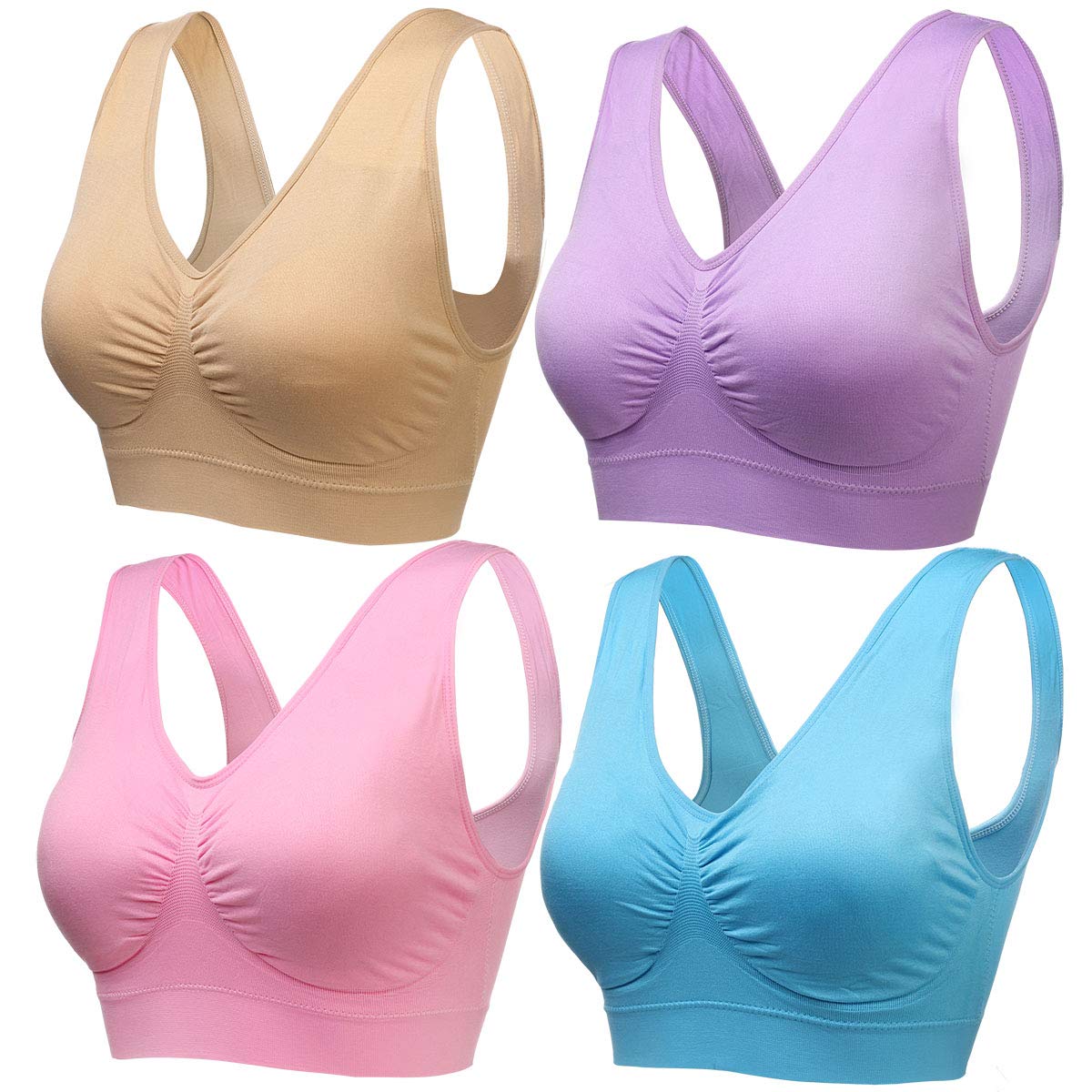 1/2/3 biustonosze sportowe bez fiszbin bawełna Push Up bezszwowy biustonosz bardzo duży rozmiar 3XL 4XL 5XL 6XL