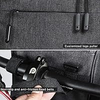 Vista 5 de Rhinowalk Bolsa de manillar de bicicleta, bolsa delantera para bicicleta de carretera, bolsa de marco de bicicleta, bolsa de cesta de bicicleta