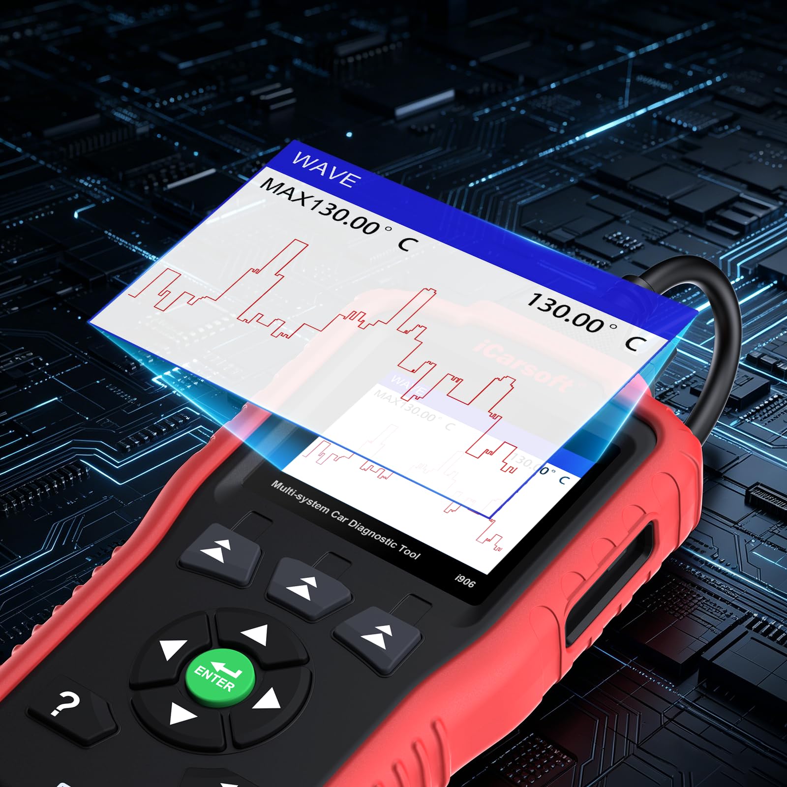 iCarsoft Narzędzie diagnostyczne i906, czarny/pomarańczowy
