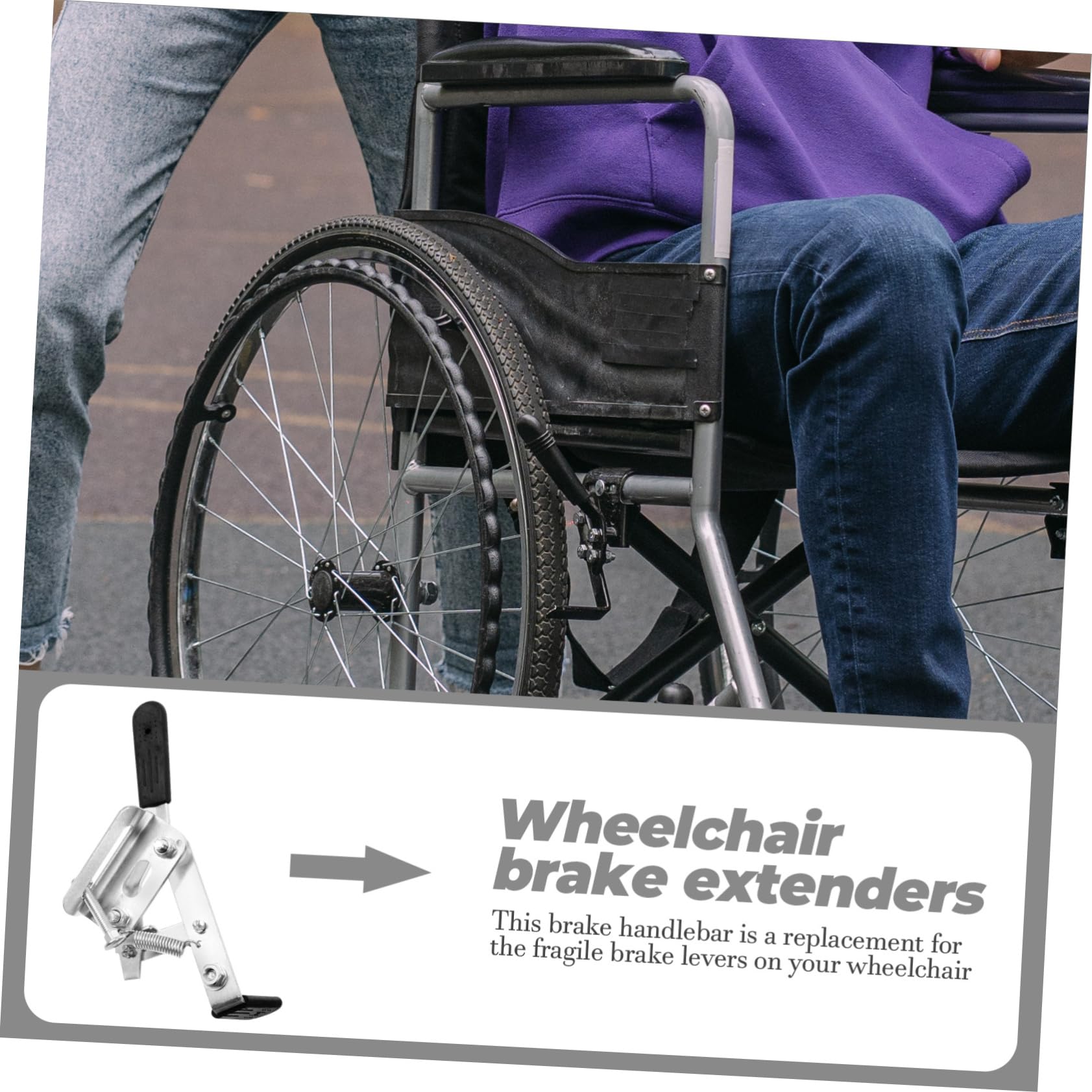 Amazon | SOESFOUFU 2個車椅子用ブレーキレバー 製 ブレーキハンドル