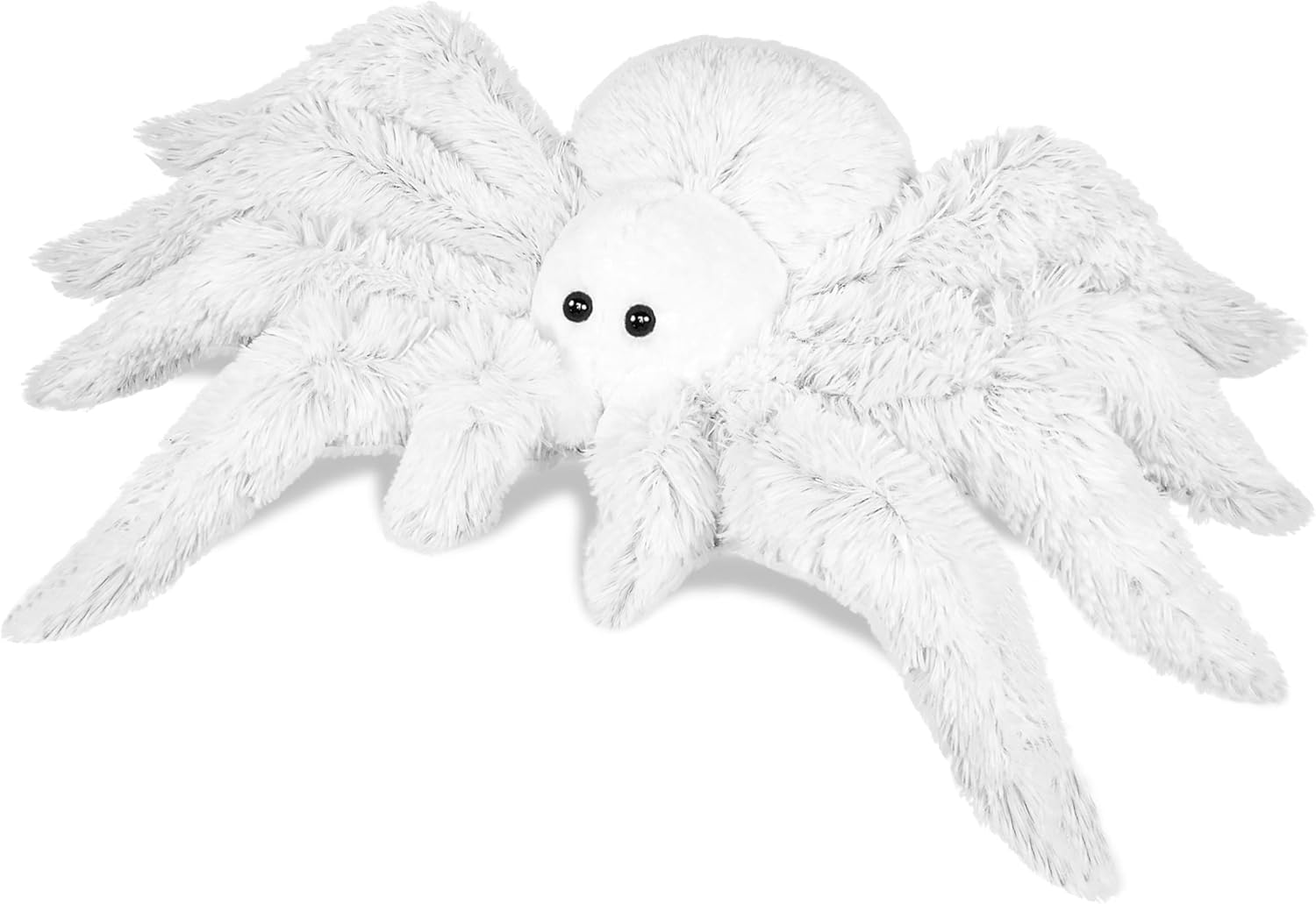 CSVBTRF Weighted Stuffed Animals, 4.2 lbs 25" Soft Huggable Realistic Spider Plush, Spider Stuffed Animal for for Boy Girl Kids Gifts Birthday Christmas Halloween (White)