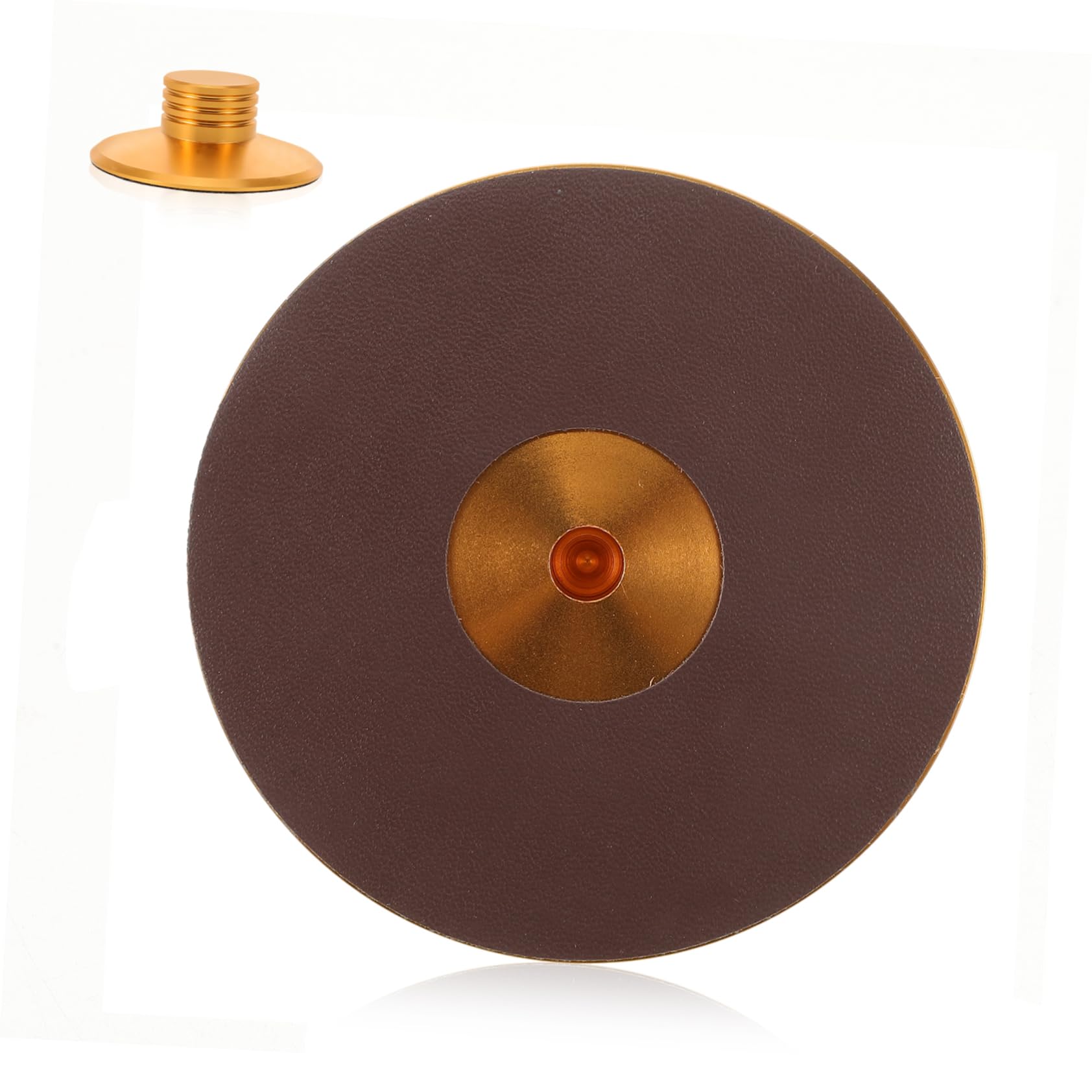 Schallplattengewicht aus Aluminium Stabilisierender Disc Stabilisator Vibrationsdämpfend Verbessert Klangqualität für Vinyl Tonabnehmer Geeignet für Plattenspieler