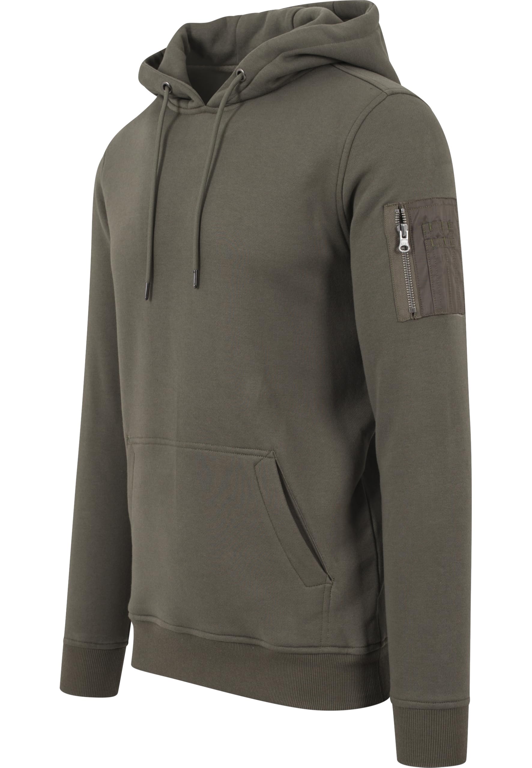 Urban Classics Męska bluza z kapturem Bomber, zielony (oliwka 176), M