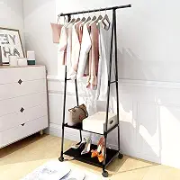 Arara Organizadora Cabideiro de Roupas Sapateira Prateleira para Roupas Camisa Calça com Rodas