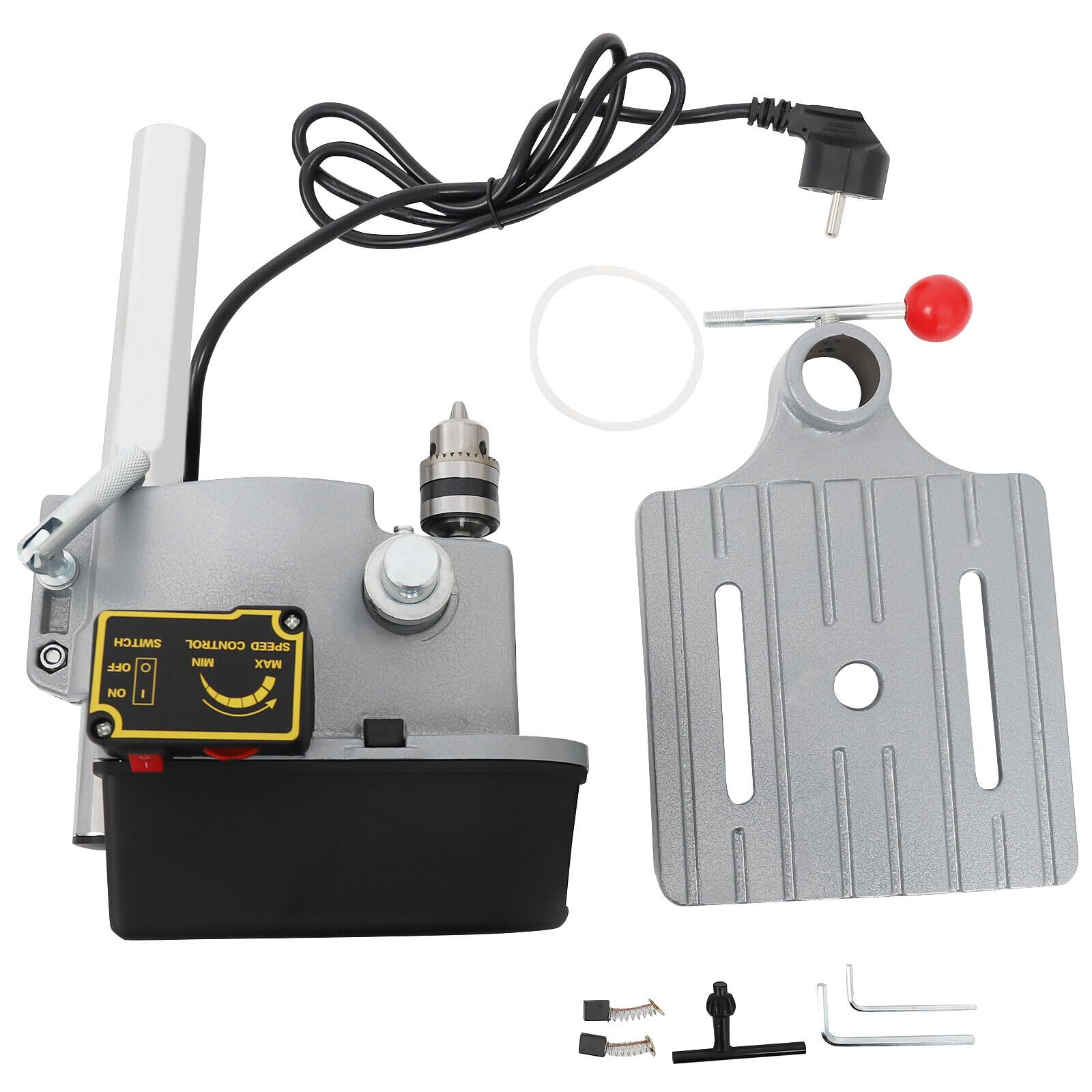 Trapano a colonna, mini trapano da banca, 340 W, 220 V, regolazione della velocità, per legno, metallo