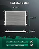 Vista 2 de SCITOO Conjunto de radiadores de motor de repuesto automotriz para Ford Fusion 2013-2019, Police Responder Hybrid 2019-2020 y para Lincoln MKZ