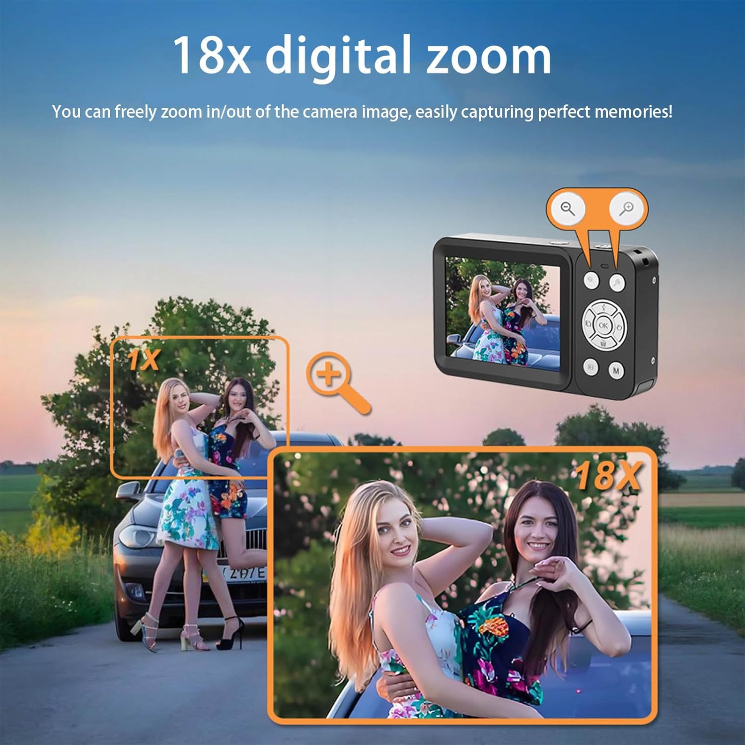 80MP デジタルカメラ軽量耐久性ボディオートシーンモード高速シャッタースピード 750mAh バッテリーポータブルカメラ