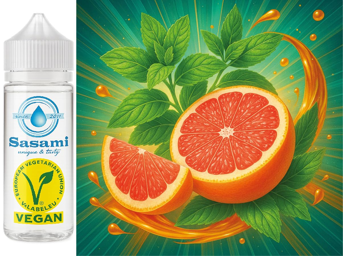 Frosted Ruby - menta-pomelo rosa aroma concentrado - Vegano - Sasami - 100ml