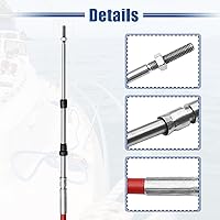 Vista 4 de uxcell Cable de caja de control remoto de cambio de acelerador marino de 11 pies 11.2 ft de 134 pulgadas para motor fuera de borda Sistema