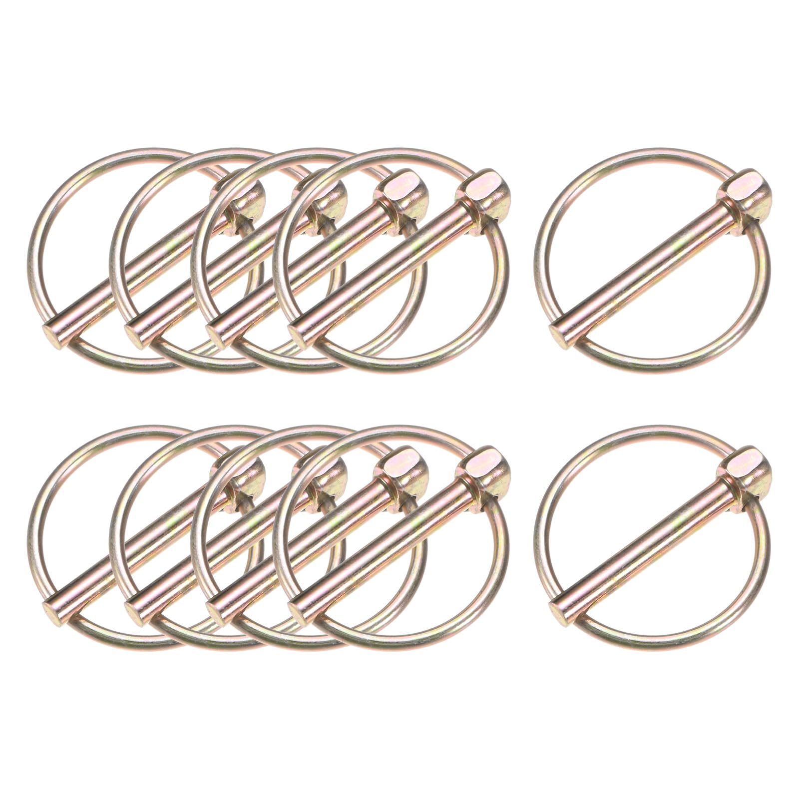 M METERXITY 10-Pack 11/64" Linch Pin with Ring